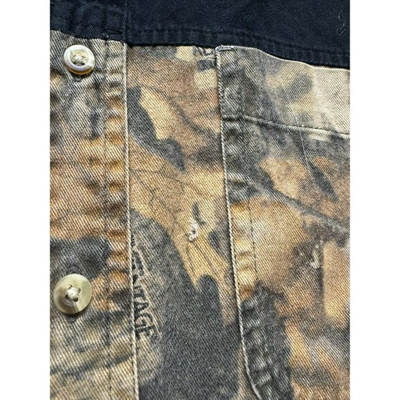 Red Head Men's Short Sleeve Button Up Size Large - Picture 2 of 4